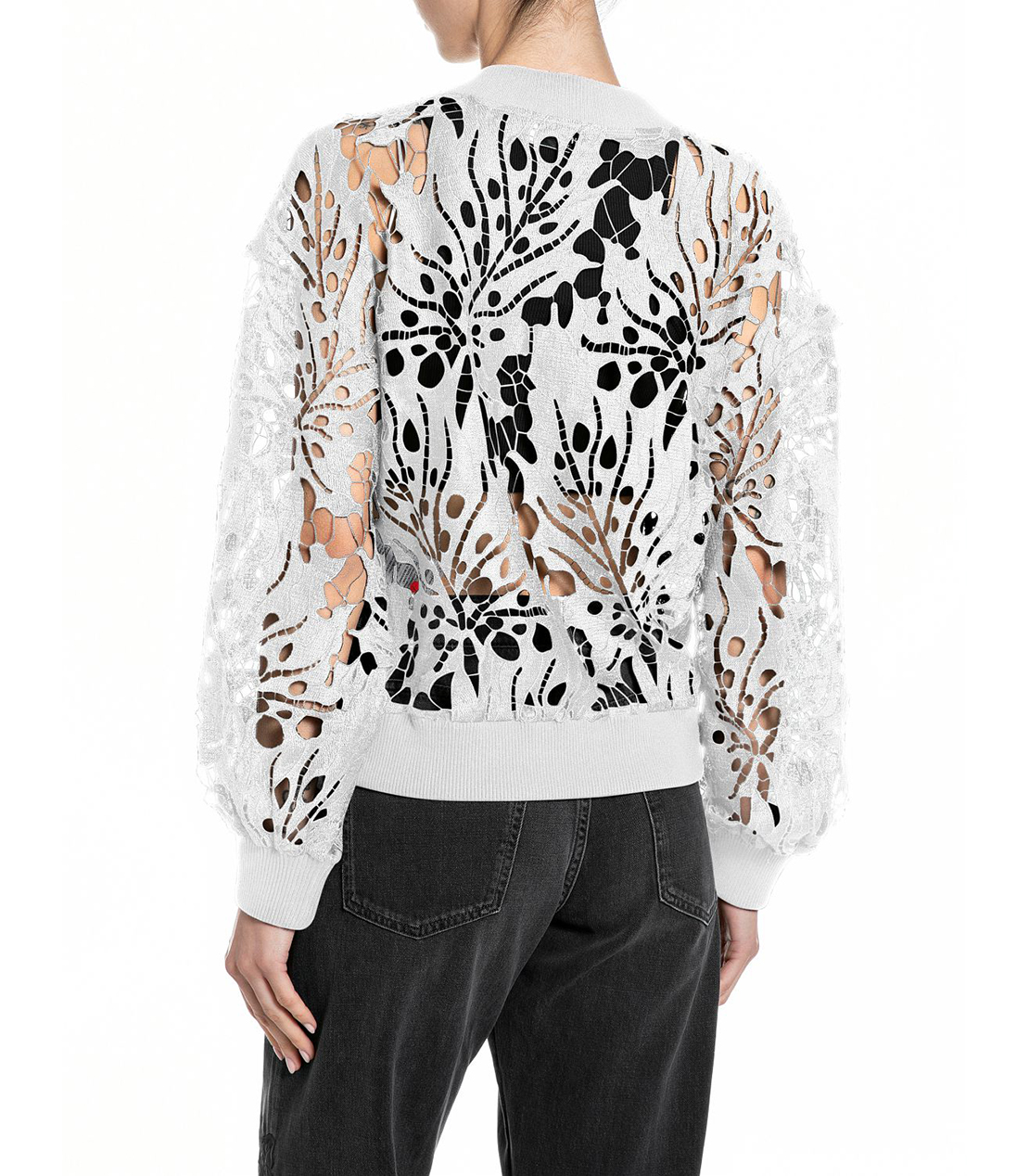 オープンレースジップトップ 詳細画像 ホワイト 2